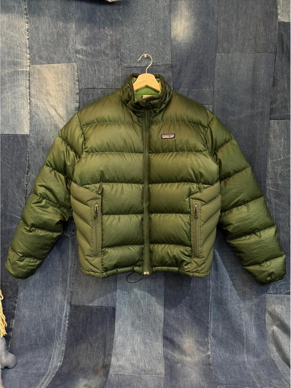 Patagonia green down puffer